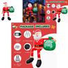 Christmas Inflatable Climbing Santa Claus With Led Outdoor Decor For Festive Yard Display
