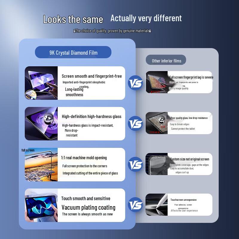 JPLAYER Tempered Glass Screen Protector for Lenovo Tablets