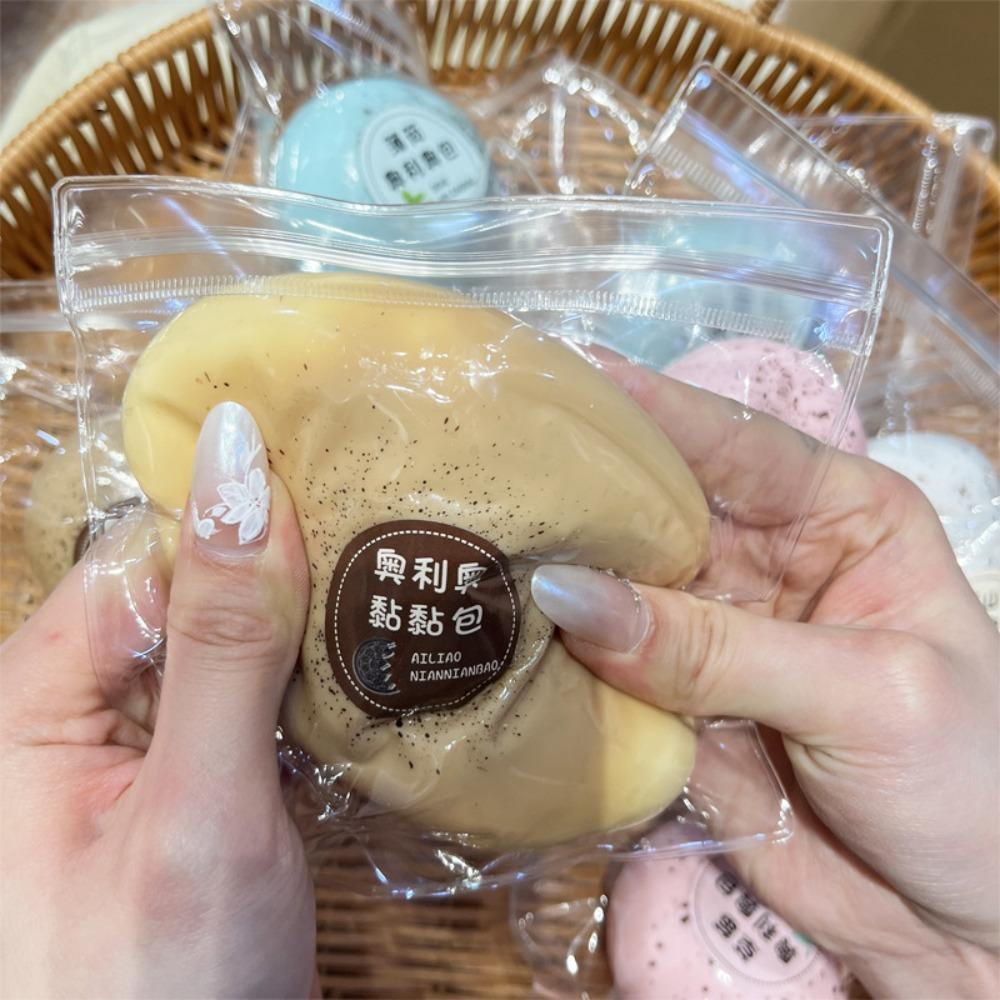 Nieuwe Langzame Terugslag Mochi Squishy Zachte Vloeibare Broodje Koekje Bal Handknijper Voor Dagelijkse Stressverlichting Chocola