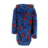 Plaid Hooded Fleece Poncho Spiderman - Soft Kids Blanket Sweatshirt (7-14 Years) - - Blue