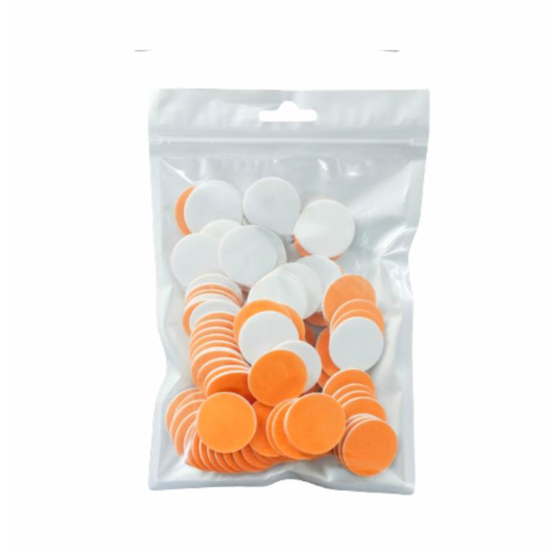50Pcs Replaceable Self-Adhesive Nail Art Sanding Polish Paper Discs With Metal Nail Bearing For Manicure And Pedicure Repair