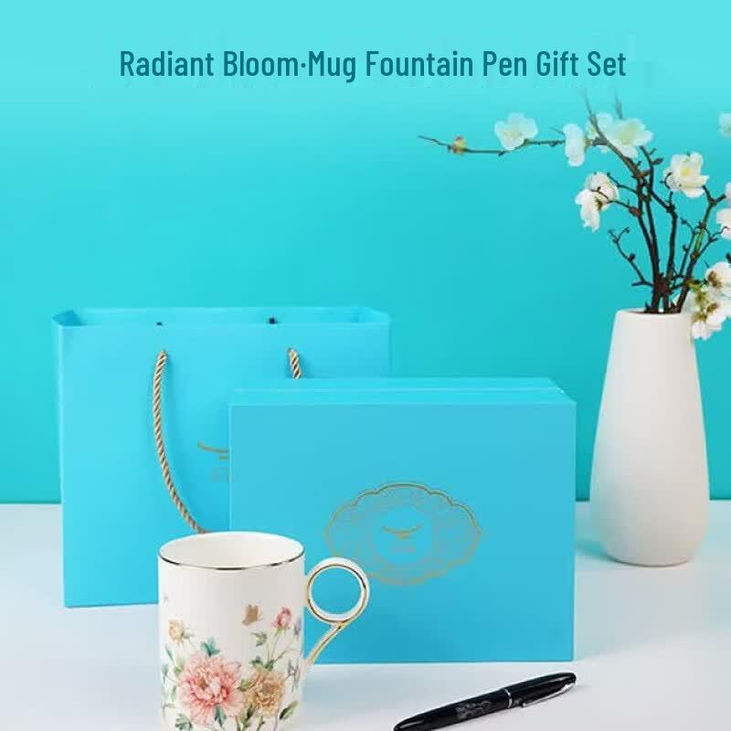 Auratic Splendid Blossom Mug & Picasso Pen Gift Set