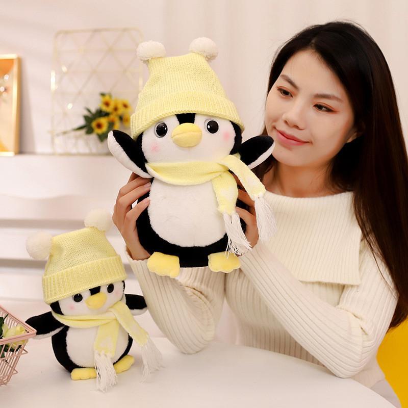Penguin Plush Colorful Toy With Short Plush Fur Perfect For Playtime Collecting And