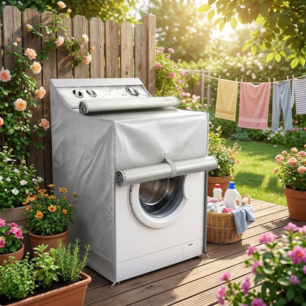 Oxford Cloth Washing Machine Cover Dust-proof Universal Protect Sleeve Indoor Outdoor