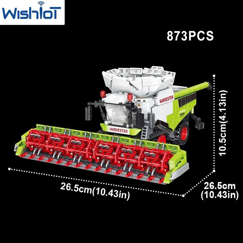 Farmer Series Truck MOC Building Blocks Tractor/Cultivator/Harvester Vehicle Boys Assembly Cars Model Bricks Toys Holiday Gifts