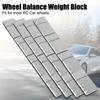 8pcs/set Iron Wheel Balance Weight Tire Adhesive Tyre Balancer Wheel Block For Car Motorcycle/bike RC Boat Aircraft