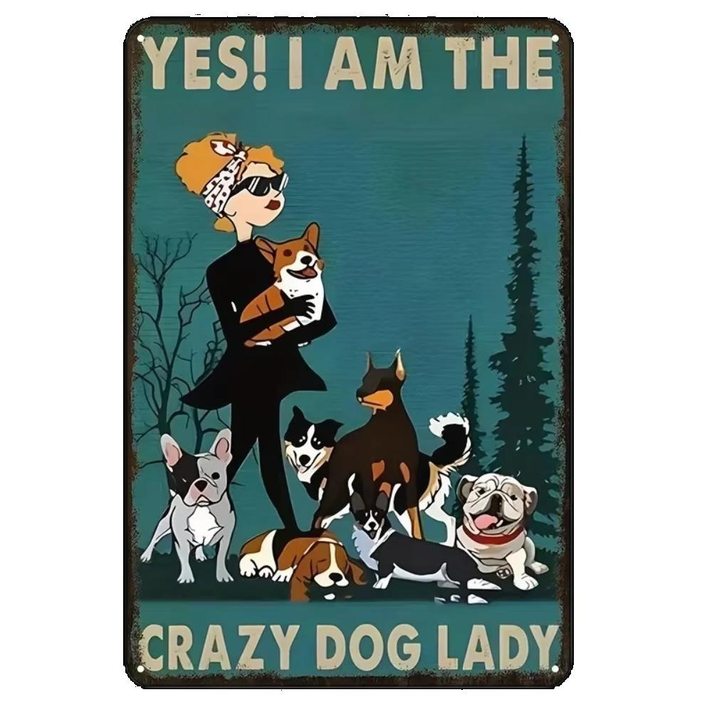 1PC Thick Metal Tin Sign-Corgi Dog Tin Sign -Novelty Posters,Home Decor Wall Art,Funny Signs for Home/Kitchen/Garage/Man Cave