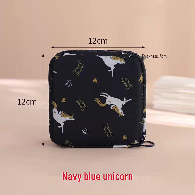 

Auntie Napkin Sanitary Pad Storage Bag: Portable Large-Capacity Menstrual Pouch 12*12*4cm