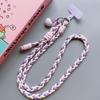 Braided Chain Mobile Phone Crossbody Lanyard Anti-lost Heart Crossbody Phone Strap