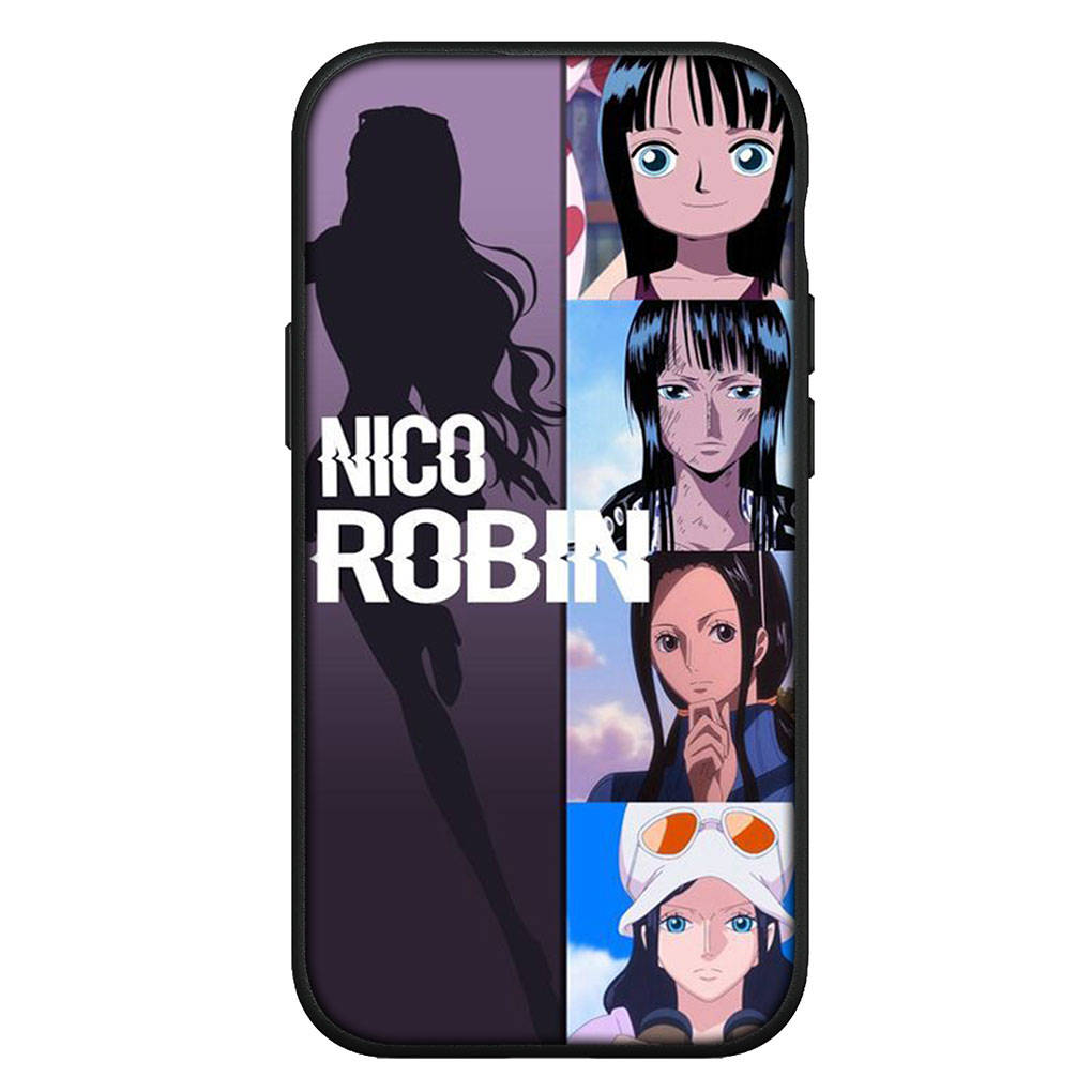 Cover for iPhone 16 15 Xiaomi Redmi Note 14 13 12 11 Pro Max X 8 16e Samsung Galaxy S25 S24 S23 Moto OPPO Huawei Anime One Piece Nico Robin Phone Case