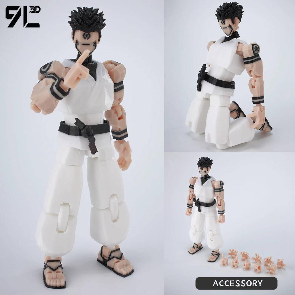 9L 3D Jujutsu Kaisen Figure Titan 13 Anime Gojo Black Outfit Model Lucky 13 Model Dummy 13 Anime Multi-Jointed Poseable Toys