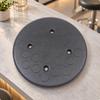 Round Bar Stool Replacement Seat Sponge Filled with Mounting Holes Black Anti Seating