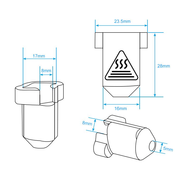 K1/K1 Max 3D Printer Hotend Silicone Insulation Cover