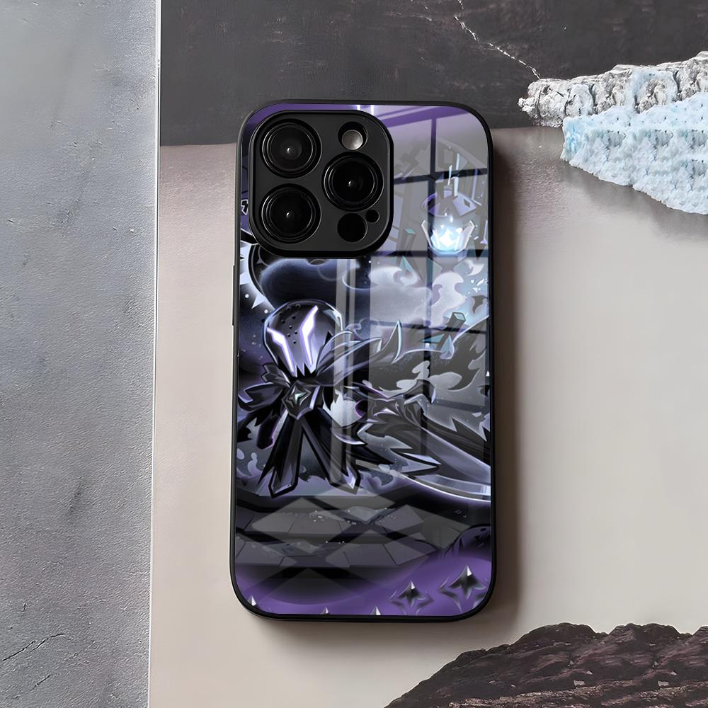 C-Cookie Run K-Kingdom Phone Case For IPhone 17 Air 16 E Pro Max 15 14 13 Mini 12 Pro 11 Max Plus Black Glass Cover