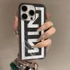 1pc Rock Band Nine I-Inch N-Nails Phone Case For IPhone 16 15 17 Pro 11 12 13 14 Pro Max Plus Soft Ripple Silicone Cover Shell
