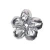 Trendy Oversized Blue Flower Scrunchie Headdress Women Girls Design Rubber Elastic Hair Band Vacation Hair Accessories