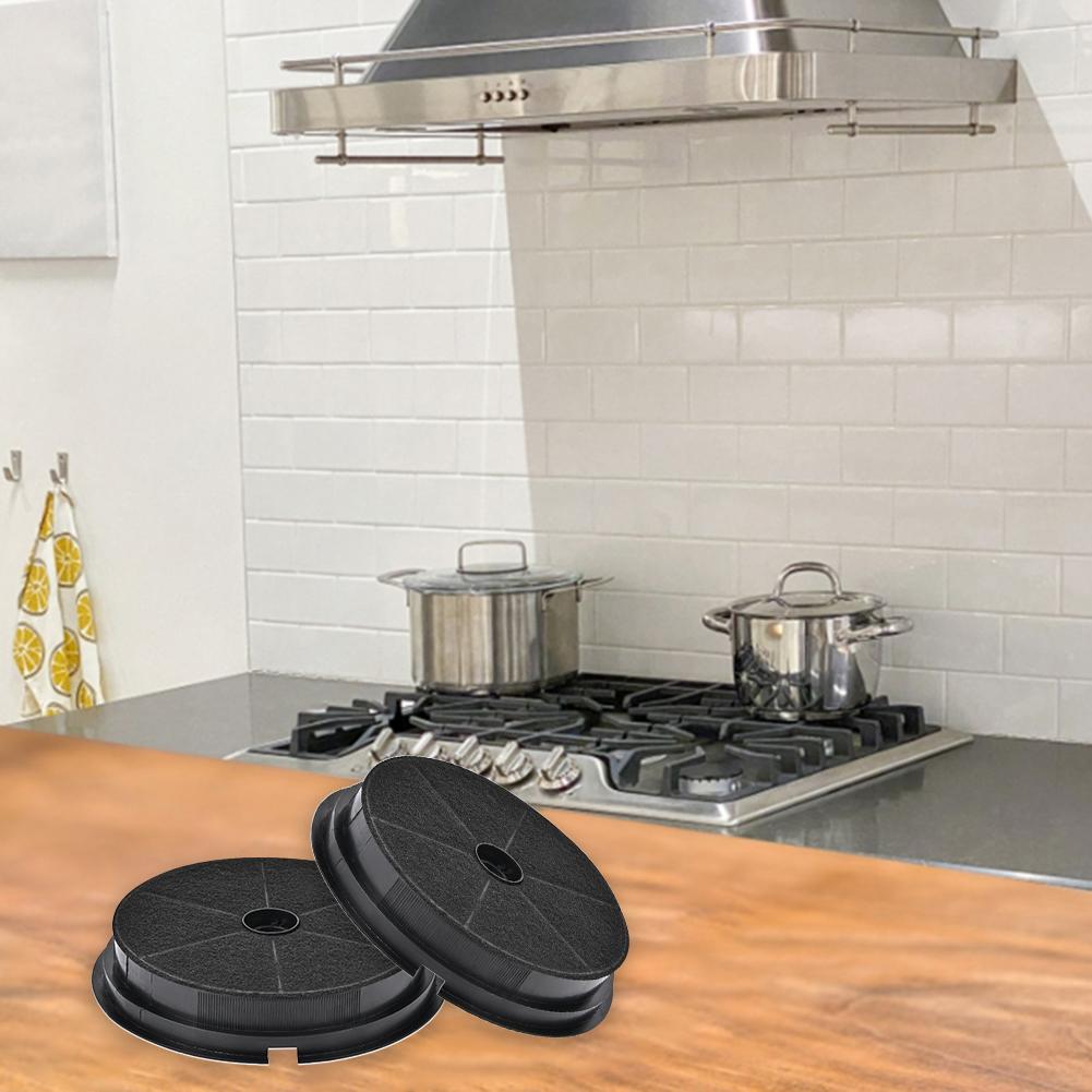 2PCS Activated Carbon Filters Compatible with Kitchen Range Hood Models Designed for Effective Smell Control and Durability