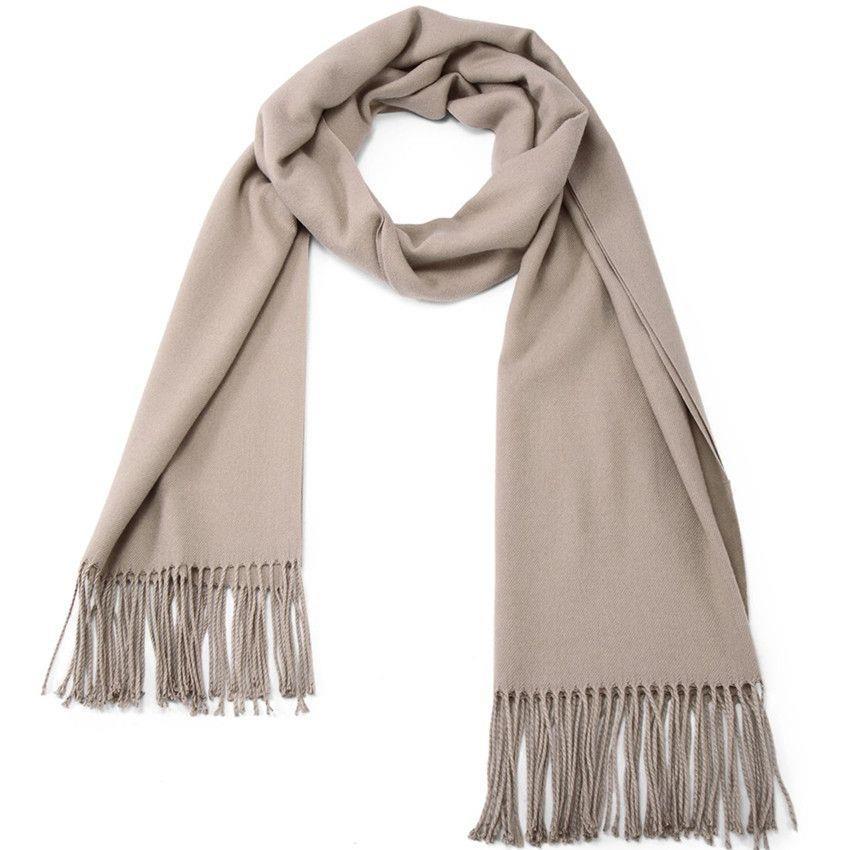Women's Faux Cashmere Warm Scarf - Autumn/Winter Solid Color Korean Style Shawl