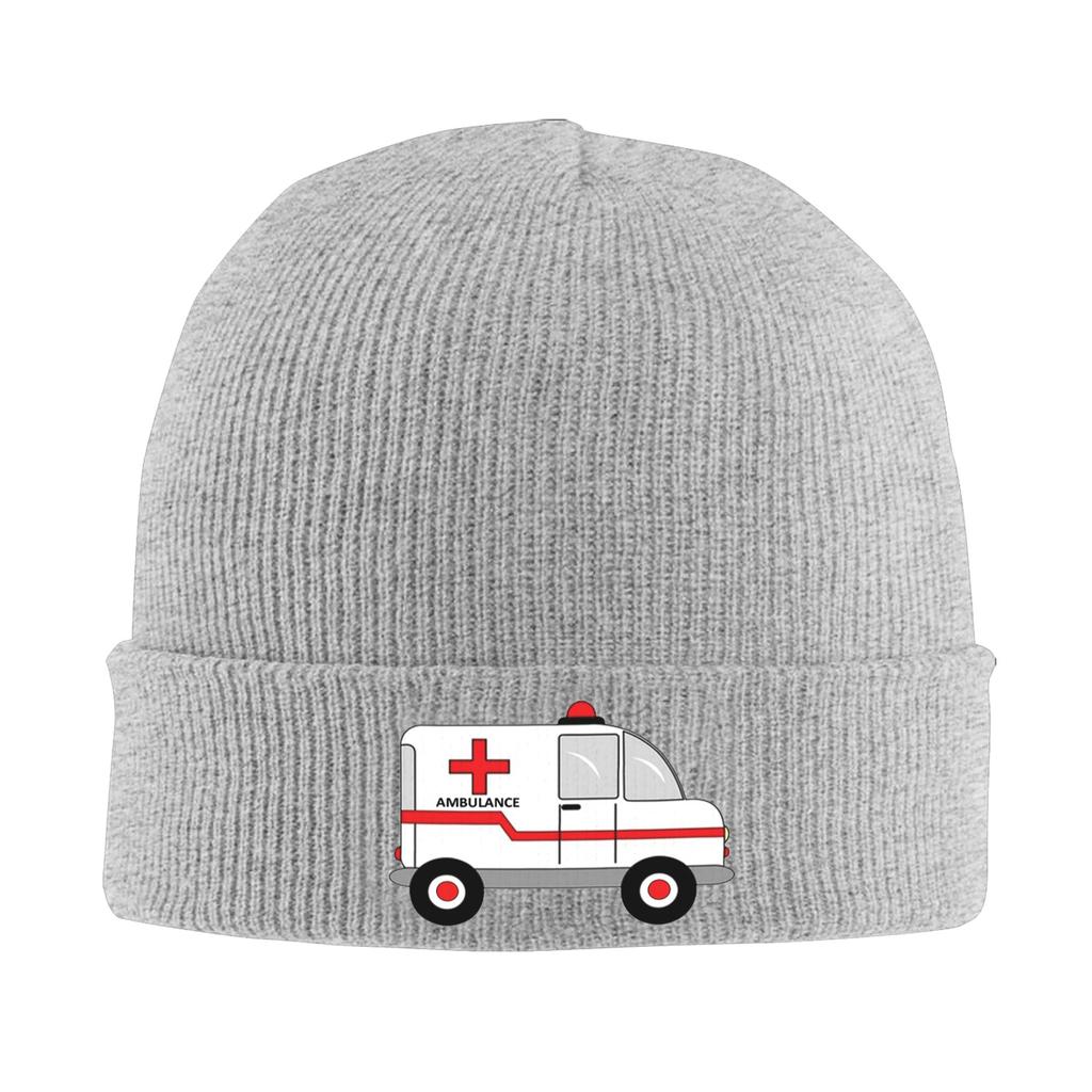 Ambulance  Warm Knitted Cap Winter Knit Bonnet Hat Skullies Beanies Hip Hop Caps for Unisex