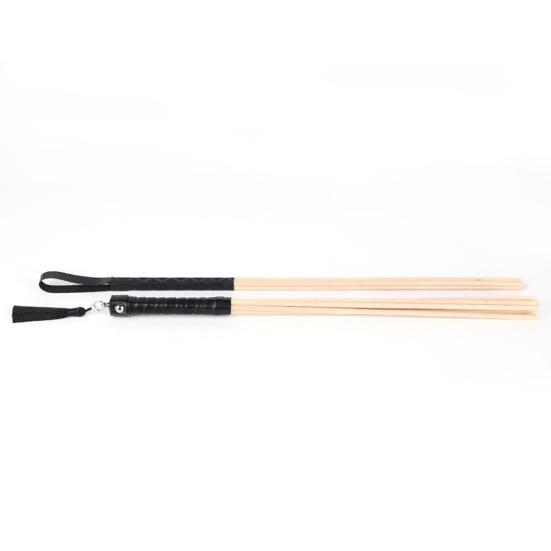 Wooden BDSM Paddle Stick for Couples Role Play Sex Game Long Bamboo Spanking Wand 19" Whip Flogger Flirting Training Tool for Adults Bedtime