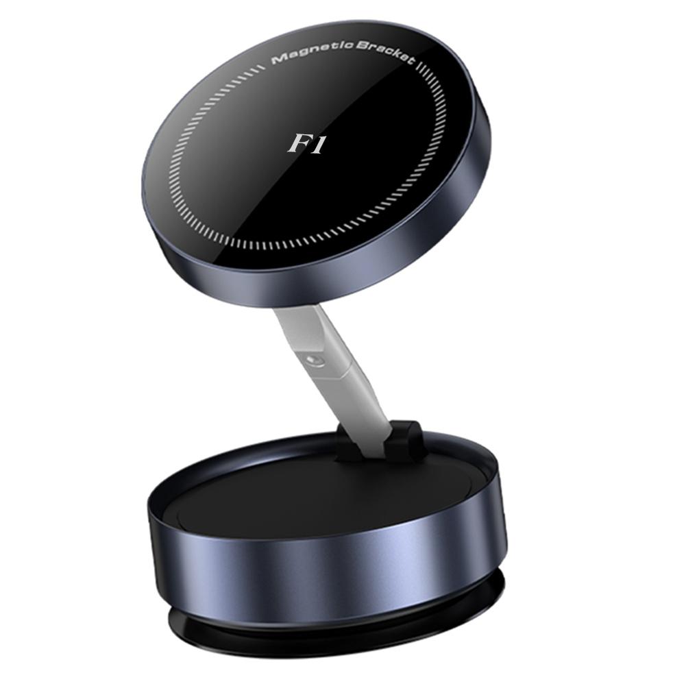 Vacuum Suction Phone Holder Folding Vacuum Magnetic Suction Cup Phone Mount Car Magnetic Phone Holder for IPhone/Samsung/Xiaomi