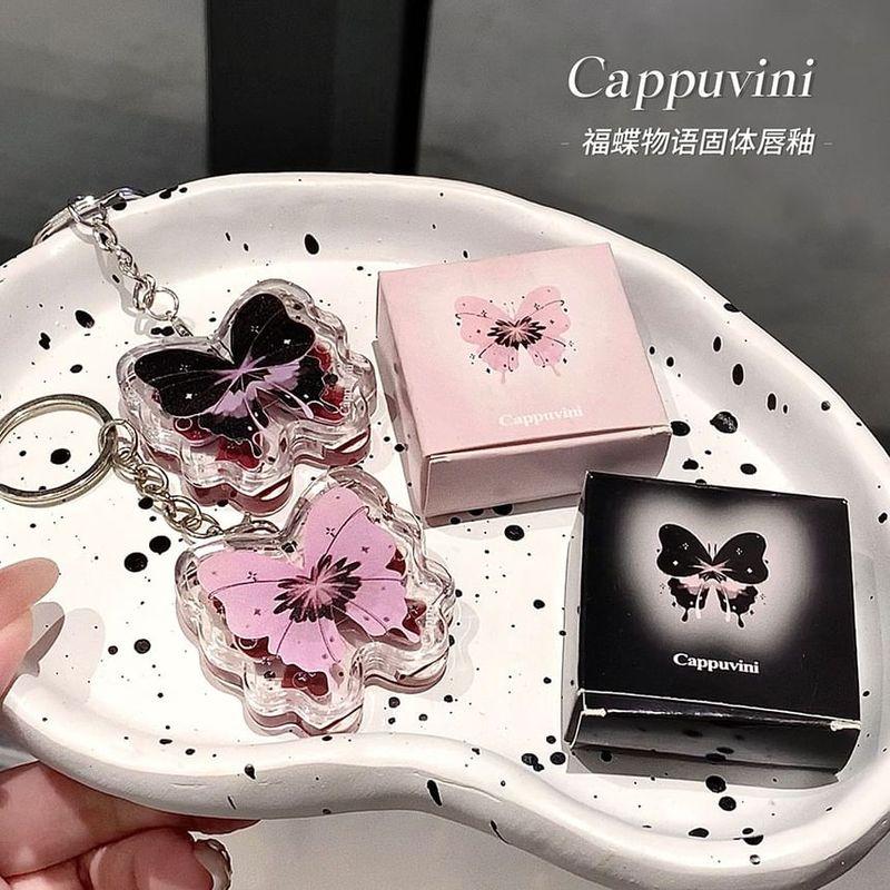 Cappuvini - Lucky Butterfly Keychain Lip Gloss - 4 Colors