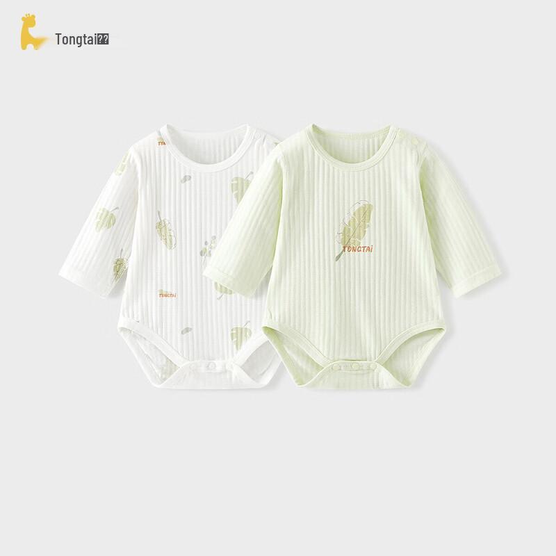 TONGTAI Baby Summer Cotton Long Sleeve Bodysuit