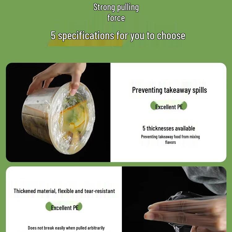 Leakproof Insulated Lunch Box Wrapper: Food-Grade Cling Film for Secure Sealing