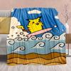 Pokémon Anime Flannel Blanket - Soft Warm Perfect for Sofa, Bedding Camping Travel Office Home Decor -QJY
