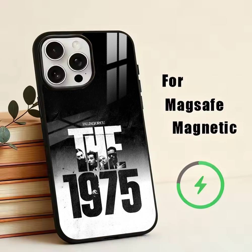 

75-T-The 1975 Phone Case For iPhone17,16,15,14,13,12,11 Plus,Pro Magnetic with Magsafe Wireless Charging iPhone16PRO