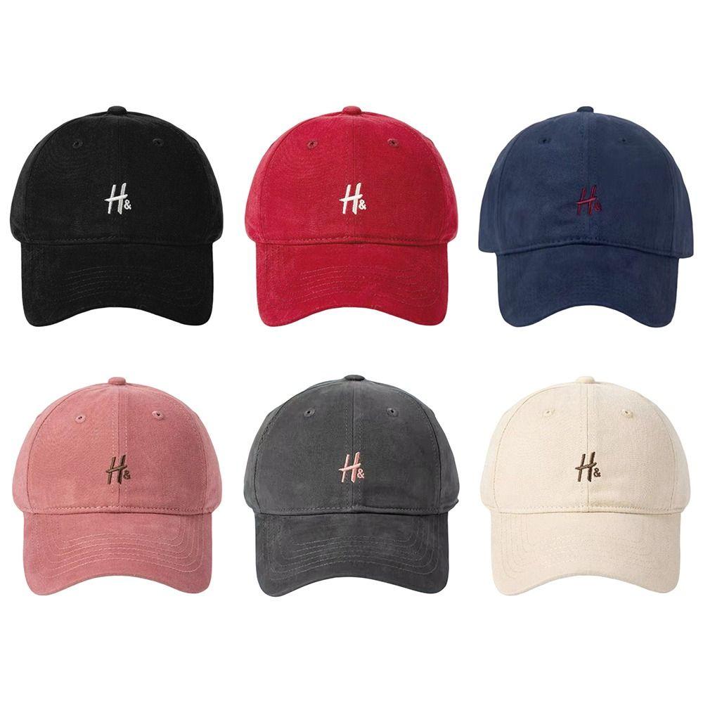 Shows Face Small Sun Visor Hats H Letter Hip Hop Hat Fashion Duckbill Cap  Spring Summer Autumn