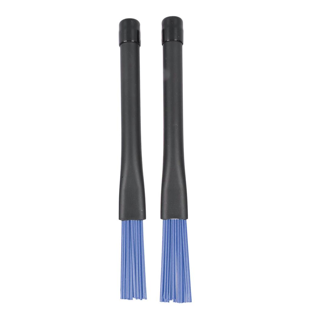 2pcs Retractable Drum Brushes Professional Nylon Drum Brushes Set with Rubber Handles for Rock Band 