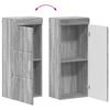 Bathroom Wall Cabinet TULUM Grey Sonoma 37 x 24.5 x 86 cm