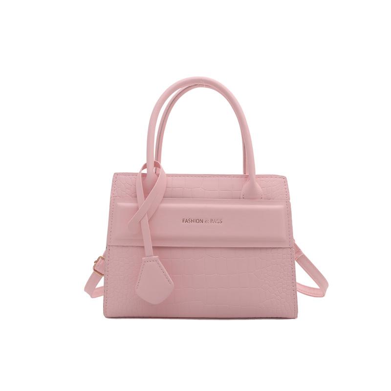 Women Crocodile Embossed Crossbody Shoulder Handbag Urban Simple Medium Tote Bag
