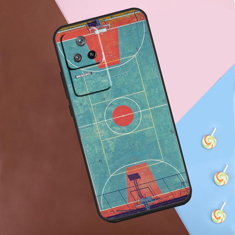 Basketball Court Diagram Case For Xiaomi 13T 14 Pro 11T 12T 12 13 Lite POCO X6 X3 X4 X5 Pro F3 F5 M5s M6 Pro Cover
