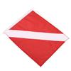 Dive Flag for International Scuba Diving Freediving Diver Down Boat Use with Float Red White Binding Rope Type