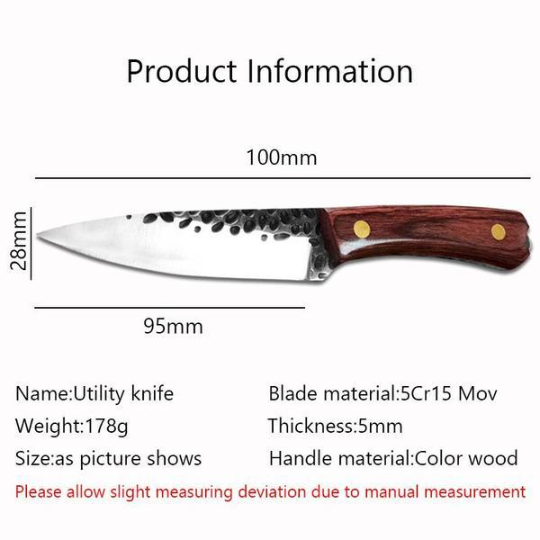 Kuchyňský vykosťovací nůž z nerezové oceli Ručně vyráběný rybářský nůž Sekáček na maso Řezák Řeznický nůž Řezák