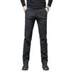 Pánské podzimní slim strečové kalhoty s rovnými nohavicemi pro business casual