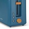 Schneider - Scton2bl - Bleu Pétrole - Grille-pain 2 Fentes Fjord - 6 Niveaux - 870 W