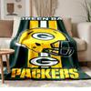 Green Bay Packers Soft and Comfortable Flannel Suitable for Sofas Living Rooms Outdoor Camping Travel and Also Makes a Great Anniversary Gif