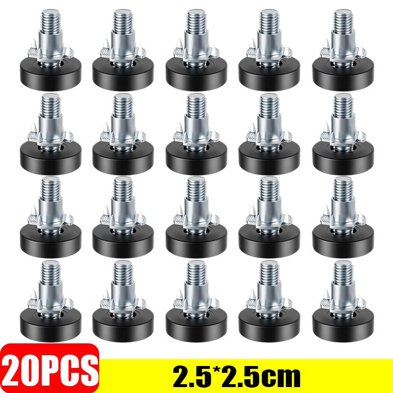 Thread Adjustable Furniture Levelers Screw Heavy Duty Non-Slip Table Chair Leveling Leg Cabinet Sofa Leveling Foot Screws Pads