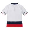 MARTINE GOLF Color Combi Collar Sweater_White