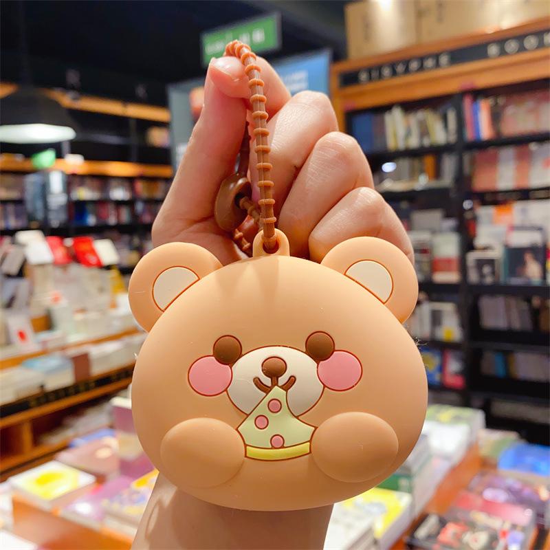 Cartoon Animal Silicone Keychain Bag - Kids' Coin Purse & Toy Pendant