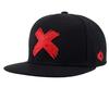 [sproutsy] Men's Cross and X Design Cap, Stylish and Casual (Red)