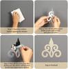 10pcs 3D Mirror Wall Stickers Hollow Reflective Mirror Stickers Acrylic Removable Decals Self Adhesive Art Murals Home Decor
