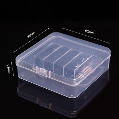 Heißverkauf Kunststoffbox Quadratische Aufbewahrungsbox Verpackungsbox Schmuck Ring Haarspangen Aufbewahrungsbox Durchscheinendes PP Geometrisch Wasserdicht