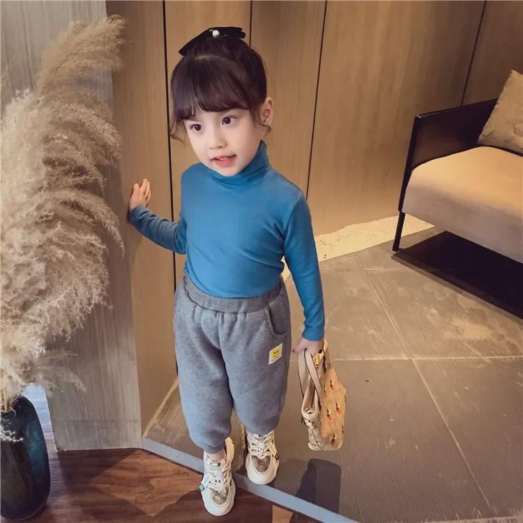 Kids' Winter Lambskin Fleece Pants: Thick, Warm Casual Sportswear for Boys & Girls