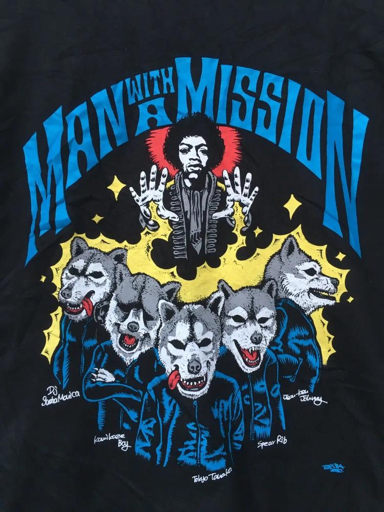 

Футболка Man With A Mission Хлопок Для мужчин Женщин Все размеры S до 5XL Унисекс Футболка XXL