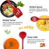 5-Piece Silicone Spatula Set for Cooking Baking & Grilling