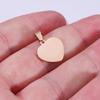 Stainless Steel Heart Pendant Charm for DIY Jewelry – 15x15mm